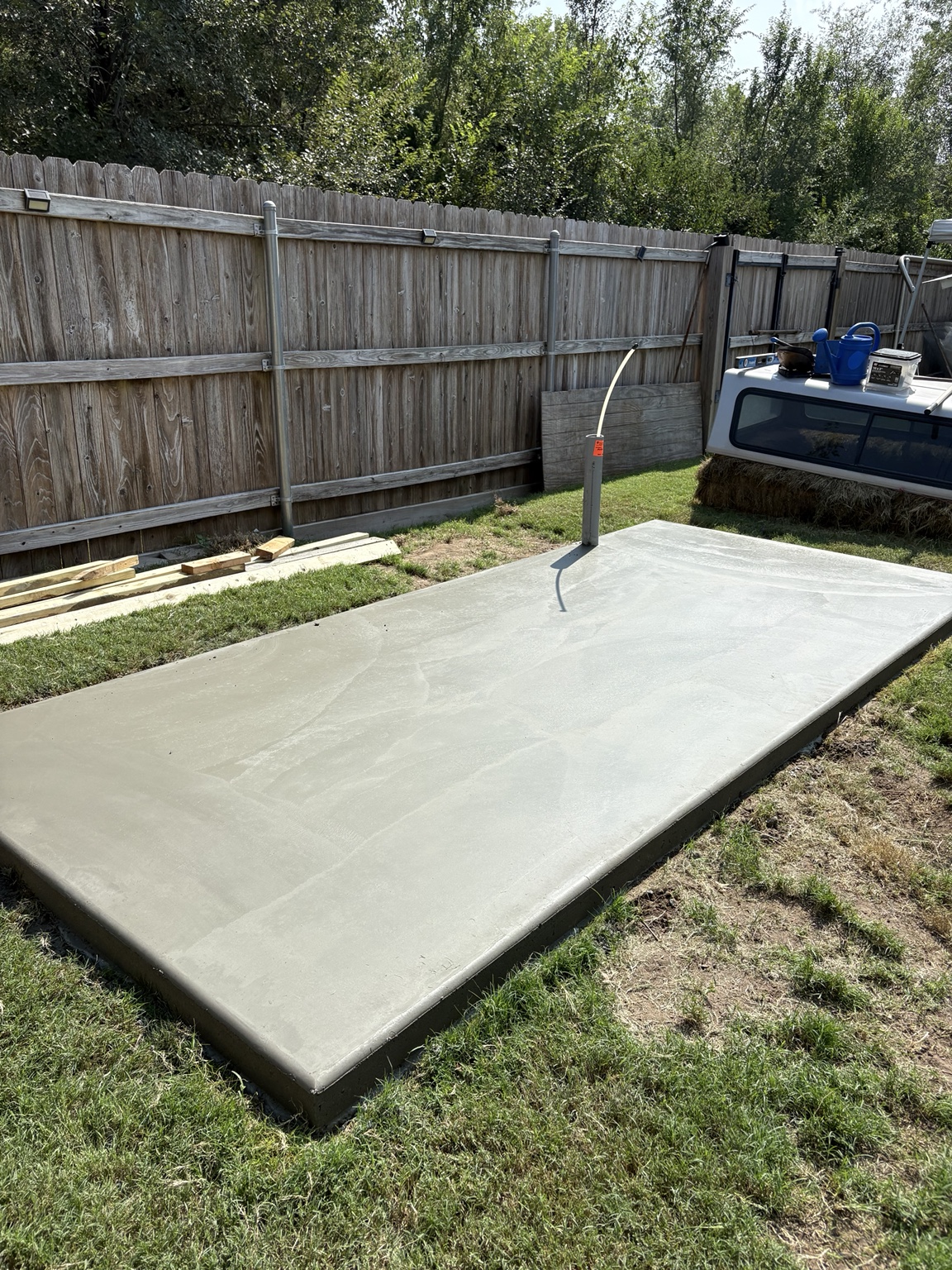Concrete pad